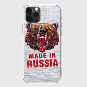 Чехол для iPhone 12 Pro Max с принтом made in Russia в Екатеринбурге, Силикон |  | bear | made | made in russia | russia | злой | медведь | пасть | русский | я | я русский