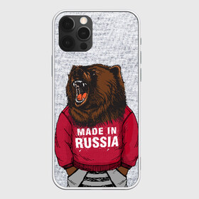 Чехол для iPhone 12 Pro Max с принтом made in Russia в Екатеринбурге, Силикон |  | bear | made | made in russia | russia | злой | медведь | пасть | русский | я | я русский