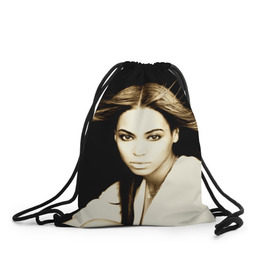 Рюкзак-мешок 3D с принтом Beyonce в Екатеринбурге, 100% полиэстер | плотность ткани — 200 г/м2, размер — 35 х 45 см; лямки — толстые шнурки, застежка на шнуровке, без карманов и подкладки | beyonce | бейонсе | музыка