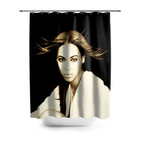 Штора 3D для ванной с принтом Beyonce в Екатеринбурге, 100% полиэстер | плотность материала — 100 г/м2. Стандартный размер — 146 см х 180 см. По верхнему краю — пластиковые люверсы для креплений. В комплекте 10 пластиковых колец | beyonce | бейонсе | музыка