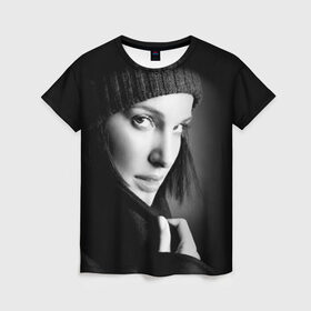 Женская футболка 3D с принтом Натали Портман в Екатеринбурге, 100% полиэфир ( синтетическое хлопкоподобное полотно) | прямой крой, круглый вырез горловины, длина до линии бедер | natalie portman | актриса | американская | кинорежиссёр | натали портман | продюсер | сценарист