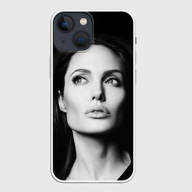Чехол для iPhone 13 mini с принтом Анжелина Джоли в Екатеринбурге,  |  | angelina jolie | американская актриса | анжелина джоли | режиссёр | фотомодель | ценарист