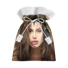 Подарочный 3D мешок с принтом Анжелина Джоли в Екатеринбурге, 100% полиэстер | Размер: 29*39 см | angelina jolie | американская актриса | анжелина джоли | режиссёр | фотомодель | ценарист