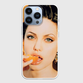 Чехол для iPhone 13 Pro с принтом Анжелина Джоли в Екатеринбурге,  |  | angelina jolie | американская актриса | анжелина джоли | режиссёр | фотомодель | ценарист