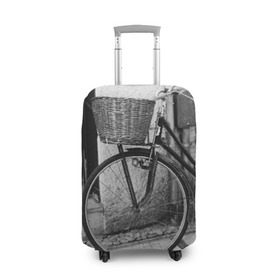 Чехол для чемодана 3D с принтом Велосипед в Екатеринбурге, 86% полиэфир, 14% спандекс | двустороннее нанесение принта, прорези для ручек и колес | bike | байк | велосипед | италия | стиль