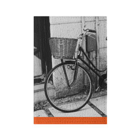 Обложка для паспорта матовая кожа с принтом Велосипед в Екатеринбурге, натуральная матовая кожа | размер 19,3 х 13,7 см; прозрачные пластиковые крепления | bike | байк | велосипед | италия | стиль