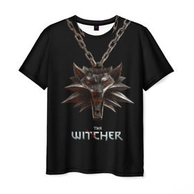 Мужская футболка 3D с принтом The Witcher в Екатеринбурге, 100% полиэфир | прямой крой, круглый вырез горловины, длина до линии бедер | Тематика изображения на принте: ведьмак