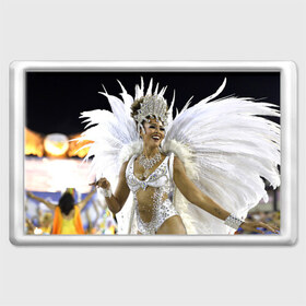 Магнит 45*70 с принтом Карнавал в Рио в Екатеринбурге, Пластик | Размер: 78*52 мм; Размер печати: 70*45 | бразилия