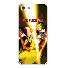 Чехол для iPhone 5/5S матовый с принтом One punch man в Екатеринбурге, Силикон | Область печати: задняя сторона чехла, без боковых панелей | anime | ван пач ман | ван пач мен | ванпанчман | ванпанчмен | ванпачман | ванпачмен | генос | сайтама