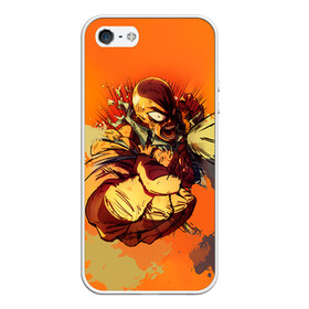 Чехол для iPhone 5/5S матовый с принтом One punch man в Екатеринбурге, Силикон | Область печати: задняя сторона чехла, без боковых панелей | anime | ван пач ман | ван пач мен | ванпанчман | ванпанчмен | ванпачман | ванпачмен | сайтама