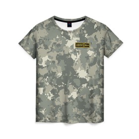 Женская футболка 3D с принтом AB IV + в Екатеринбурге, 100% полиэфир ( синтетическое хлопкоподобное полотно) | прямой крой, круглый вырез горловины, длина до линии бедер | армия | военный | группа | крови | служба