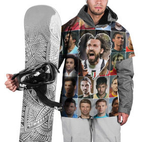 Накидка на куртку 3D с принтом Андреа Пирло - лучший в Екатеринбурге, 100% полиэстер |  | Тематика изображения на принте: 
