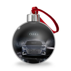 Ёлочный шар с принтом Audi в Екатеринбурге, Пластик | Диаметр: 77 мм | Тематика изображения на принте: audi | car | ауди | машина