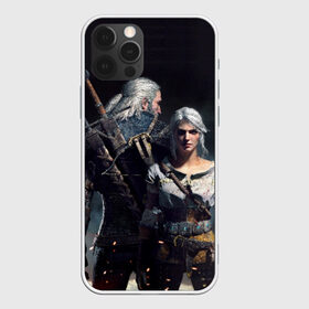 Чехол для iPhone 12 Pro Max с принтом Geralt and Ciri в Екатеринбурге, Силикон |  | Тематика изображения на принте: ciri | gerald | roach | wild hunt | witcher | ведьмак | ведьмы | геральд | дикая охота | йен | йеннифер | плотва | цири