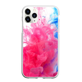 Чехол для iPhone 11 Pro Max матовый с принтом Взрыв красок в Екатеринбурге, Силикон |  | краски | розовый | яркий