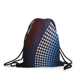 Рюкзак-мешок 3D с принтом Светящиеся круги в Екатеринбурге, 100% полиэстер | плотность ткани — 200 г/м2, размер — 35 х 45 см; лямки — толстые шнурки, застежка на шнуровке, без карманов и подкладки | светящиеся круги