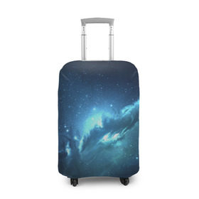 Чехол для чемодана 3D с принтом Atlantis Nebula в Екатеринбурге, 86% полиэфир, 14% спандекс | двустороннее нанесение принта, прорези для ручек и колес | вселенная | галактика | звезда | космос | небеса