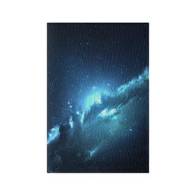 Обложка для паспорта матовая кожа с принтом Atlantis Nebula в Екатеринбурге, натуральная матовая кожа | размер 19,3 х 13,7 см; прозрачные пластиковые крепления | Тематика изображения на принте: вселенная | галактика | звезда | космос | небеса