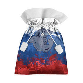 Подарочный 3D мешок с принтом Акула в Екатеринбурге, 100% полиэстер | Размер: 29*39 см | плавание | россия | русский | спорт