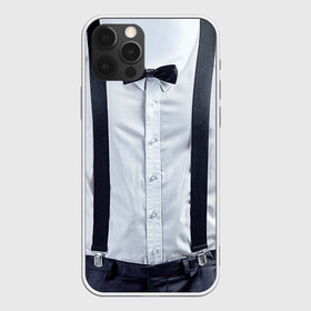 Чехол для iPhone 12 Pro Max с принтом Рубашка с подтяжками в Екатеринбурге, Силикон |  | бабочка