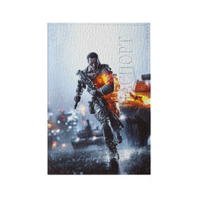 Обложка для паспорта матовая кожа с принтом Battlefield Multiplayer в Екатеринбурге, натуральная матовая кожа | размер 19,3 х 13,7 см; прозрачные пластиковые крепления | battlefield | армия | бой | война | игра | солдат