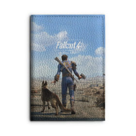 Обложка для автодокументов с принтом Fallout 4 в Екатеринбурге, натуральная кожа |  размер 19,9*13 см; внутри 4 больших “конверта” для документов и один маленький отдел — туда идеально встанут права | fallout | fallout 4