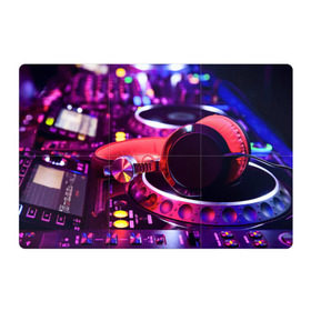 Магнитный плакат 3Х2 с принтом DJ Mix в Екатеринбурге, Полимерный материал с магнитным слоем | 6 деталей размером 9*9 см | deejay | dj | диджей | музыка | наушники | пульт