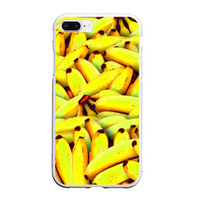 Чехол для iPhone 7Plus/8 Plus матовый с принтом Банана в Екатеринбурге, Силикон | Область печати: задняя сторона чехла, без боковых панелей | бананы | еда | желтые | популярные | прикольные | фрукты