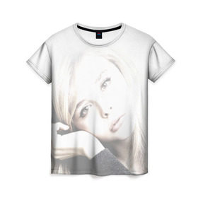 Женская футболка 3D с принтом Хлоя Морец в Екатеринбурге, 100% полиэфир ( синтетическое хлопкоподобное полотно) | прямой крой, круглый вырез горловины, длина до линии бедер | chloe | moretz | волна | кино | пипец