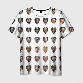 Мужская футболка 3D с принтом Величайшие футболисты в Екатеринбурге, 100% полиэфир | прямой крой, круглый вырез горловины, длина до линии бедер | великие | звёзды | знаменитости | игроки | легендарные | лучшие | самые крутые | футбол | футболисты | элита