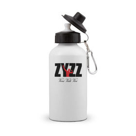 Бутылка спортивная с принтом Zyzz в Екатеринбурге, металл | емкость — 500 мл, в комплекте две пластиковые крышки и карабин для крепления | Тематика изображения на принте: bodybuilding | zyzz | бодибилдинг | зиз | качок | мышцы