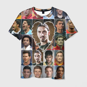 Мужская футболка 3D с принтом Златан Ибрагимович - лучший в Екатеринбурге, 100% полиэфир | прямой крой, круглый вырез горловины, длина до линии бедер | zlatan ibrahimovic | златан ибрагимович | лучшие футболисты | любимый игрок | мой любимец | самый крутой | сердце | футбол | швеция | я люблю