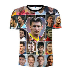 Мужская футболка 3D спортивная с принтом Лионель Месси - лучший в Екатеринбурге, 100% полиэстер с улучшенными характеристиками | приталенный силуэт, круглая горловина, широкие плечи, сужается к линии бедра | Тематика изображения на принте: lionel messi | аргентина | барса | барселона | золотой мяч | лионель месси | лучшие футболисты | любимый игрок | мой любимец | самый крутой | сердце | футбол | я люблю