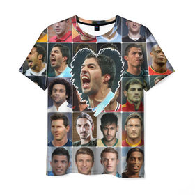 Мужская футболка 3D с принтом Луис Суарес - лучший в Екатеринбурге, 100% полиэфир | прямой крой, круглый вырез горловины, длина до линии бедер | luis suarez | аргентина | барса | барселона | луис суарес | лучшие футболисты | любимый игрок | мой любимец | самый крутой | сердце | футбол | я люблю