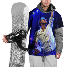 Накидка на куртку 3D с принтом Armin Van Buuren в Екатеринбурге, 100% полиэстер |  | armin van buuren | avb | dj | армин ван бюрен