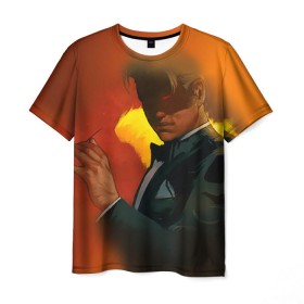 Мужская футболка 3D с принтом Lucifer 2 в Екатеринбурге, 100% полиэфир | прямой крой, круглый вырез горловины, длина до линии бедер | 