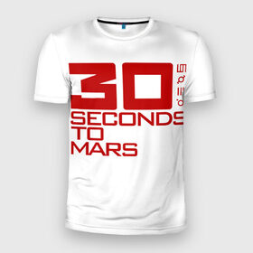 Мужская футболка 3D спортивная с принтом 30 Seconds To Mars в Екатеринбурге, 100% полиэстер с улучшенными характеристиками | приталенный силуэт, круглая горловина, широкие плечи, сужается к линии бедра | 
