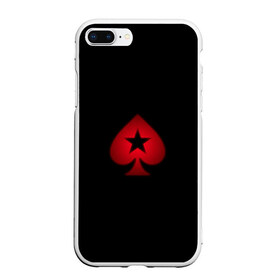 Чехол для iPhone 7Plus/8 Plus матовый с принтом PokerStars в Екатеринбурге, Силикон | Область печати: задняя сторона чехла, без боковых панелей | Тематика изображения на принте: poker | pokerstars | sport