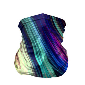 Бандана-труба 3D с принтом Волокна в Екатеринбурге, 100% полиэстер, ткань с особыми свойствами — Activecool | плотность 150‒180 г/м2; хорошо тянется, но сохраняет форму | линии | полосы | прикольные | текстуры | цветные | яркие