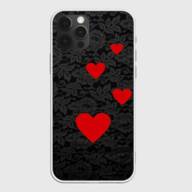 Чехол для iPhone 12 Pro Max с принтом Кружево и сердца в Екатеринбурге, Силикон |  | dg | dolce | gabbana | габбана | дольче | любовь | сердечко