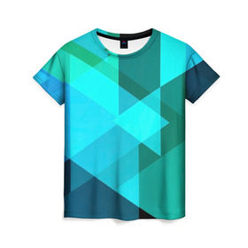 Женская футболка 3D с принтом Gorgeous в Екатеринбурге, 100% полиэфир ( синтетическое хлопкоподобное полотно) | прямой крой, круглый вырез горловины, длина до линии бедер | абстракт | абстракции | прикольные | ромбики | текстуры