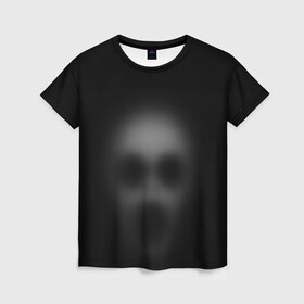 Женская футболка 3D с принтом Призрак в Екатеринбурге, 100% полиэфир ( синтетическое хлопкоподобное полотно) | прямой крой, круглый вырез горловины, длина до линии бедер | привидение | призрак | хелоуин