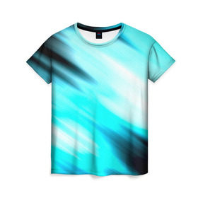 Женская футболка 3D с принтом Blink в Екатеринбурге, 100% полиэфир ( синтетическое хлопкоподобное полотно) | прямой крой, круглый вырез горловины, длина до линии бедер | blink | полосы | популярные | прикольные | радуга | цветные