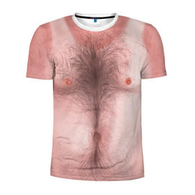 Мужская футболка 3D спортивная с принтом Загорелый торс в Екатеринбурге, 100% полиэстер с улучшенными характеристиками | приталенный силуэт, круглая горловина, широкие плечи, сужается к линии бедра | загар | мужчина | тело | торс