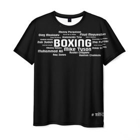 Мужская футболка 3D с принтом Профессиональные боксеры мира в Екатеринбурге, 100% полиэфир | прямой крой, круглый вырез горловины, длина до линии бедер | boxing | бойцы | бокс | боксеры | спорт