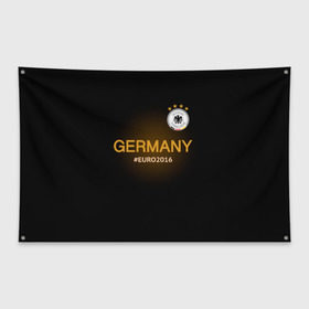 Флаг-баннер с принтом Сборная Германии 2016 в Екатеринбурге, 100% полиэстер | размер 67 х 109 см, плотность ткани — 95 г/м2; по краям флага есть четыре люверса для крепления | germany