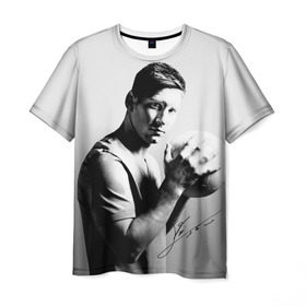Мужская футболка 3D с принтом Лионель Месси в Екатеринбурге, 100% полиэфир | прямой крой, круглый вырез горловины, длина до линии бедер | barcelona | messi | барселона | спорт | футбол