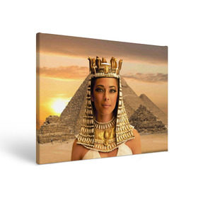 Холст прямоугольный с принтом Клеопатра в Екатеринбурге, 100% ПВХ |  | египет | египетская | закат | золото | клеопатра | корона | песок | пирамиды | пустыня | солнце | царица
