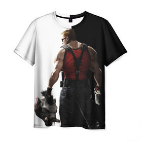 Мужская футболка 3D с принтом Duke Nukem в Екатеринбурге, 100% полиэфир | прямой крой, круглый вырез горловины, длина до линии бедер | forever | дюк нюкем | игра