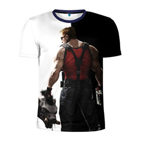 Мужская футболка 3D спортивная с принтом Duke Nukem в Екатеринбурге, 100% полиэстер с улучшенными характеристиками | приталенный силуэт, круглая горловина, широкие плечи, сужается к линии бедра | forever | дюк нюкем | игра